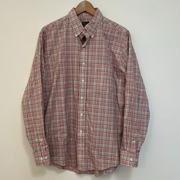 Jos. A. Bank Other - Jos. A. Bank Plaid Button Down Tailored Fit Shirt - Size Large